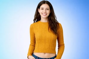 Ritratto di donna con sorriso naturale