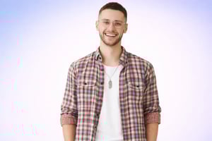 Ritratto di giovane con occhiali