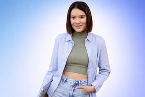 Ritratto di una giovane donna sorridente